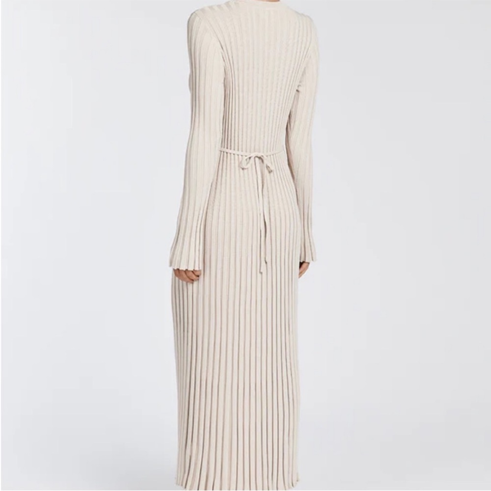 DISSH Cream Ribbed Knit Dress - Picture 2 of 6